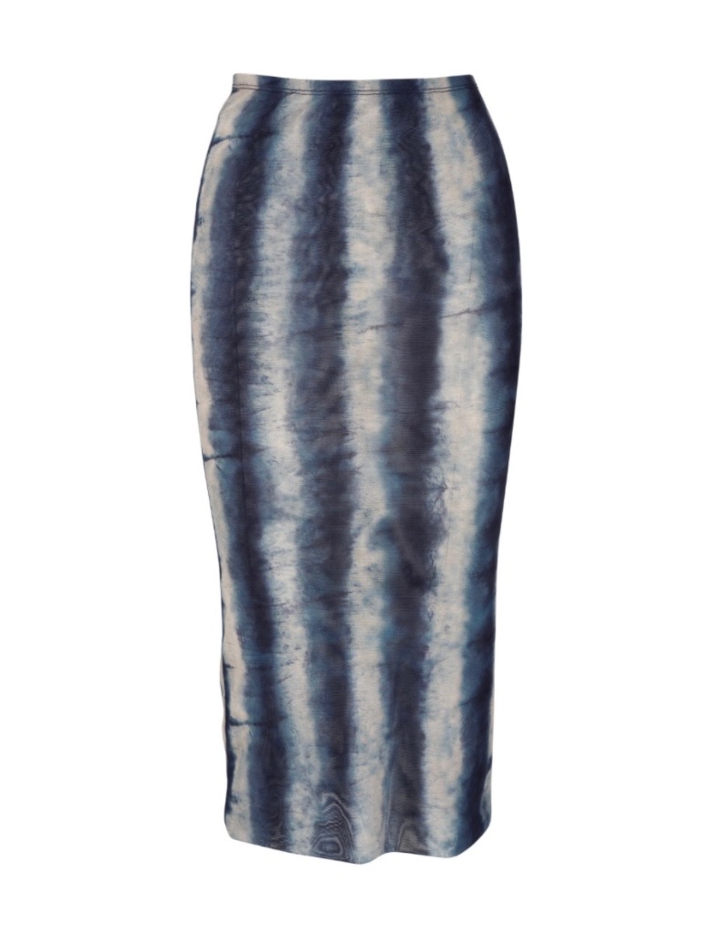 PETER COHEN Tube Blue Tie-Dye Printed Tulle Skirt SZ L